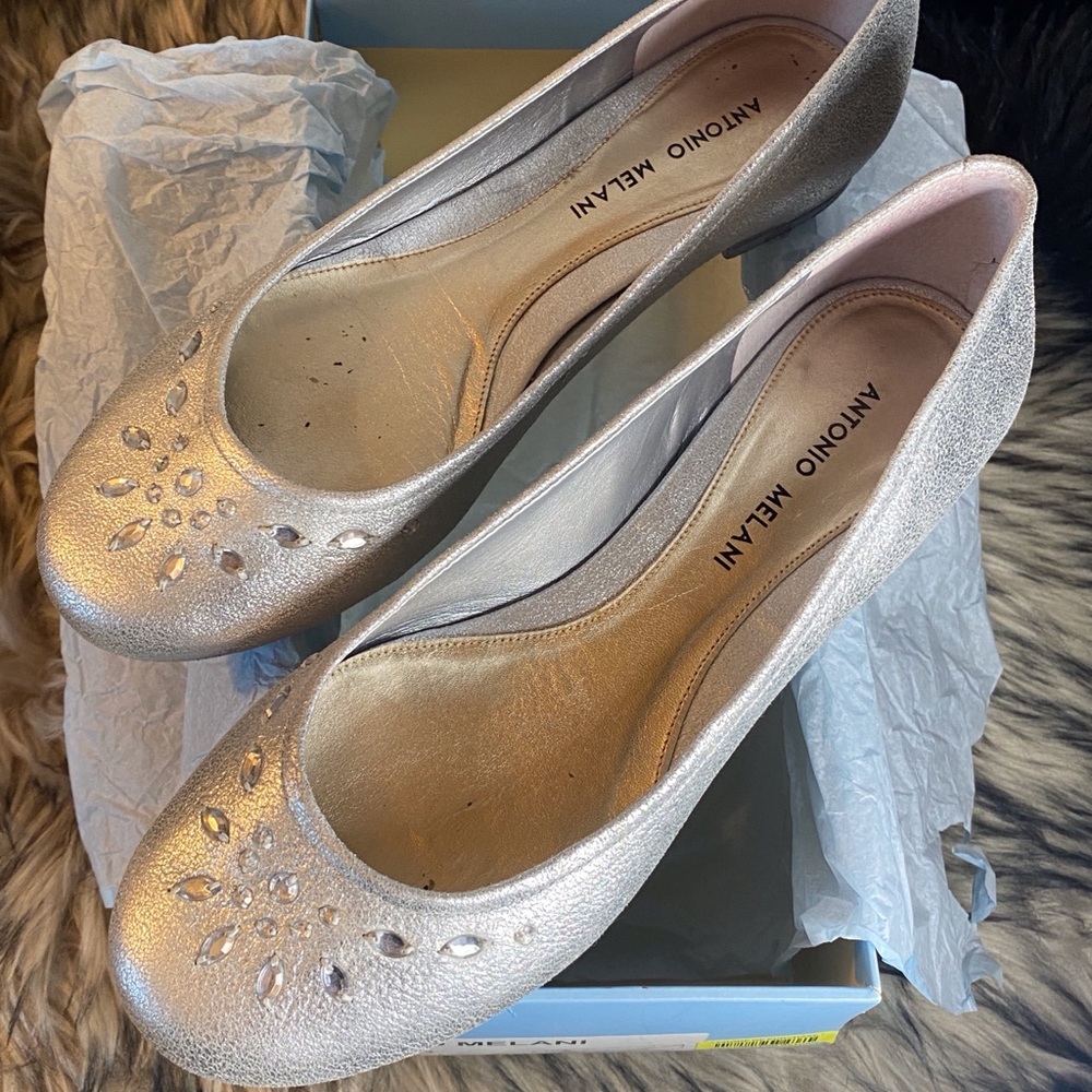 Antonio Melani Sprinkle Ballet Flats w/ Sparkle & Shine! Twinkle Toes Every Day!